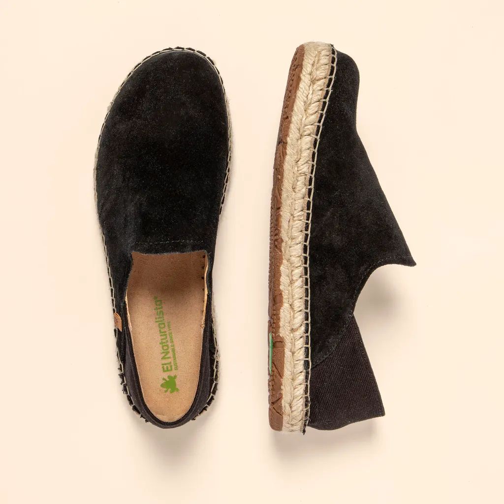 El Naturalista N677 SILK SUEDE-COTTON Noir | AMU-21683031